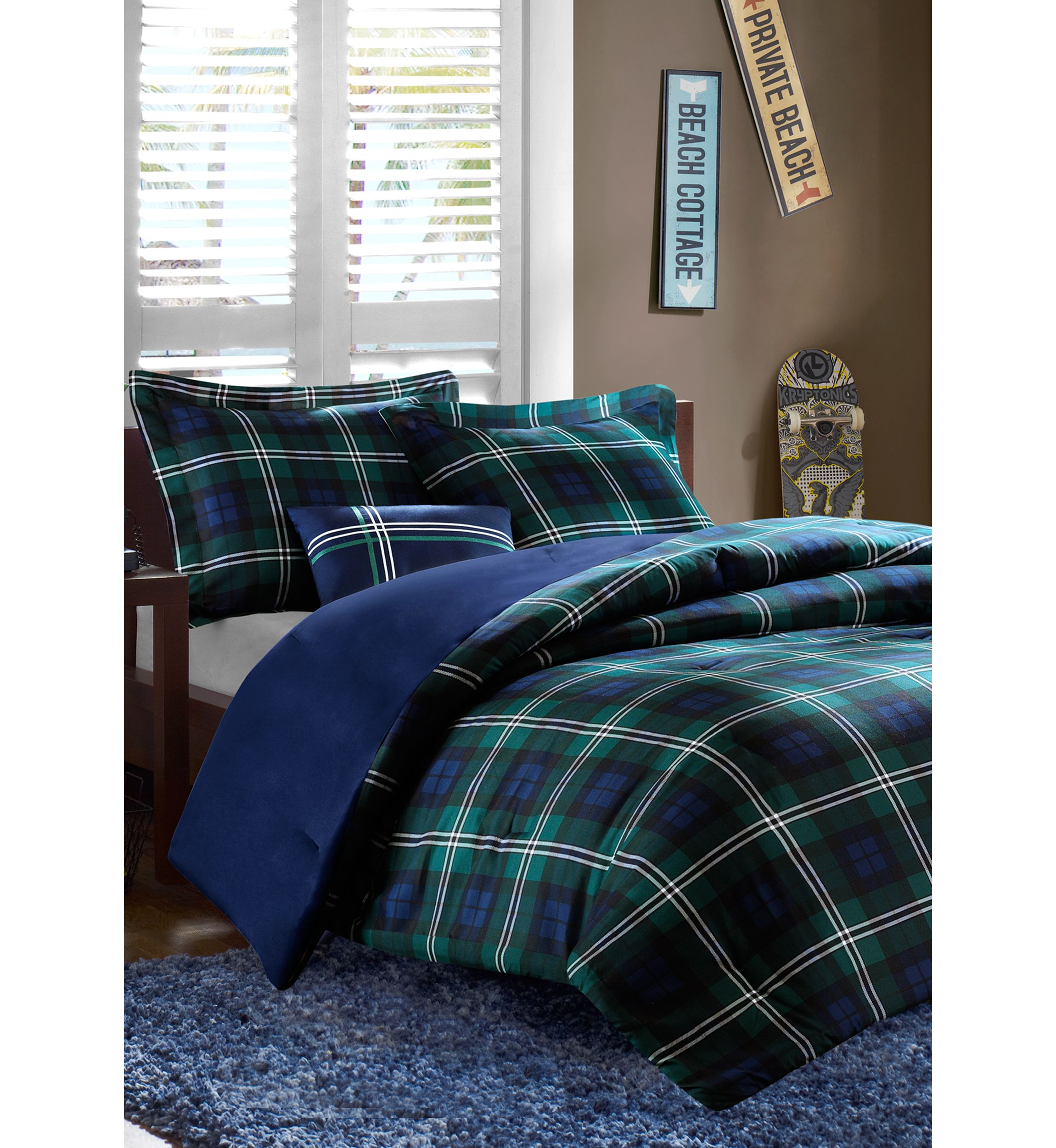 Brody Blue Comforter Set