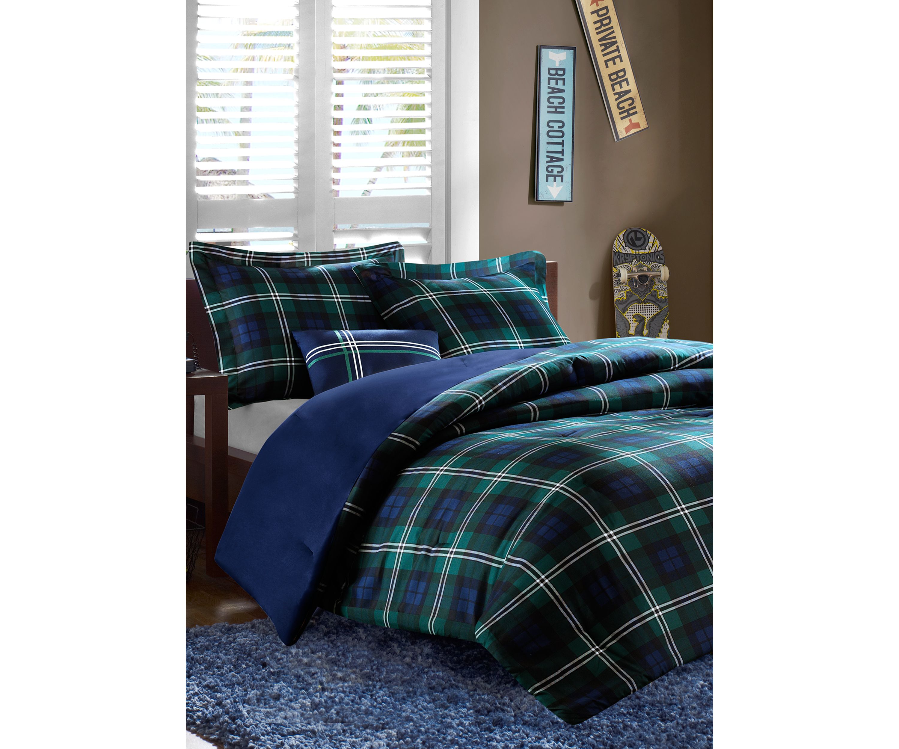 Brody Blue Comforter Set