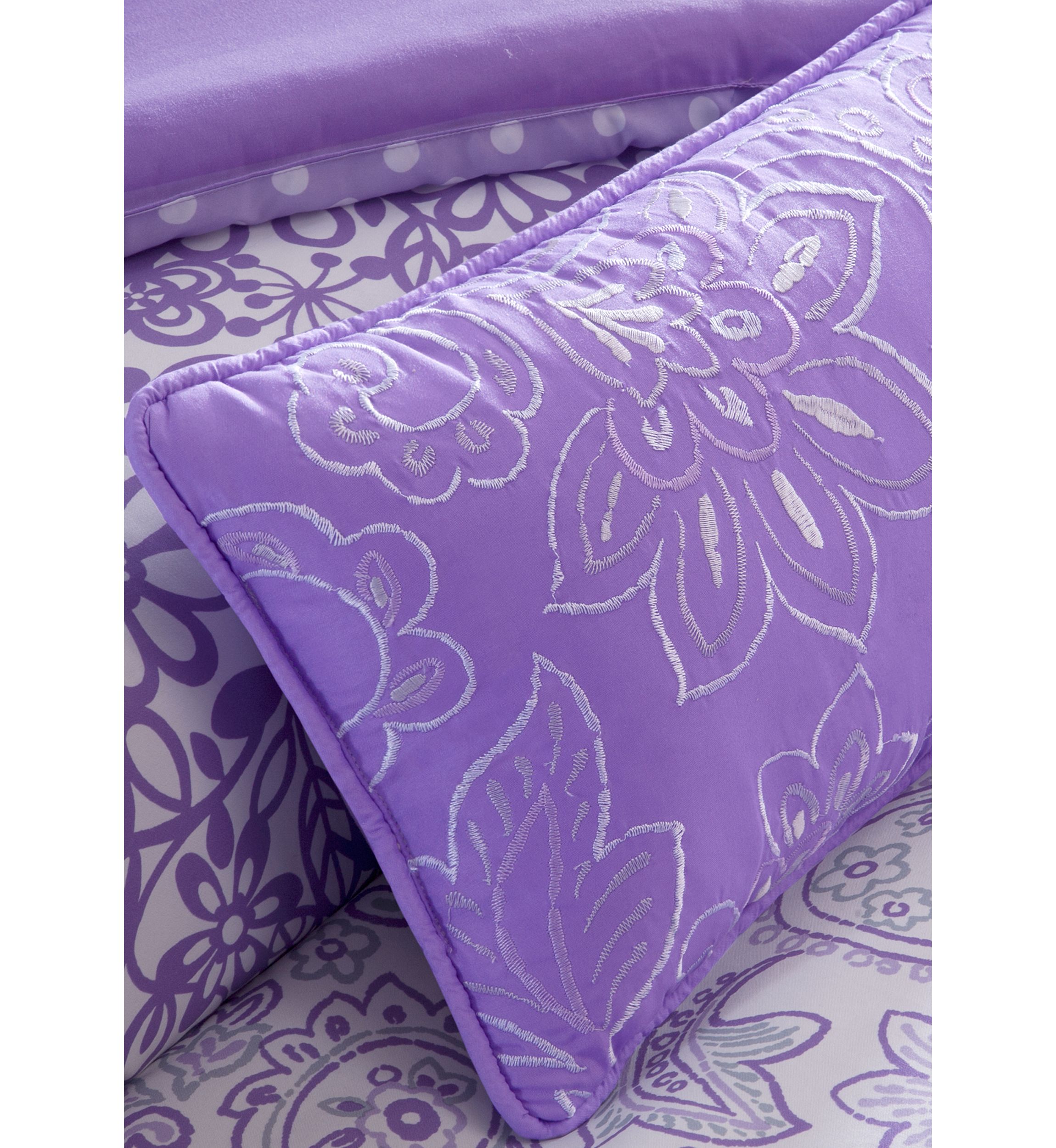 Riley Comforter Set - Purple