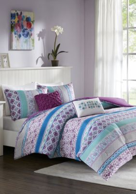 Intelligent Design Joni Comforter Set Purple Belk