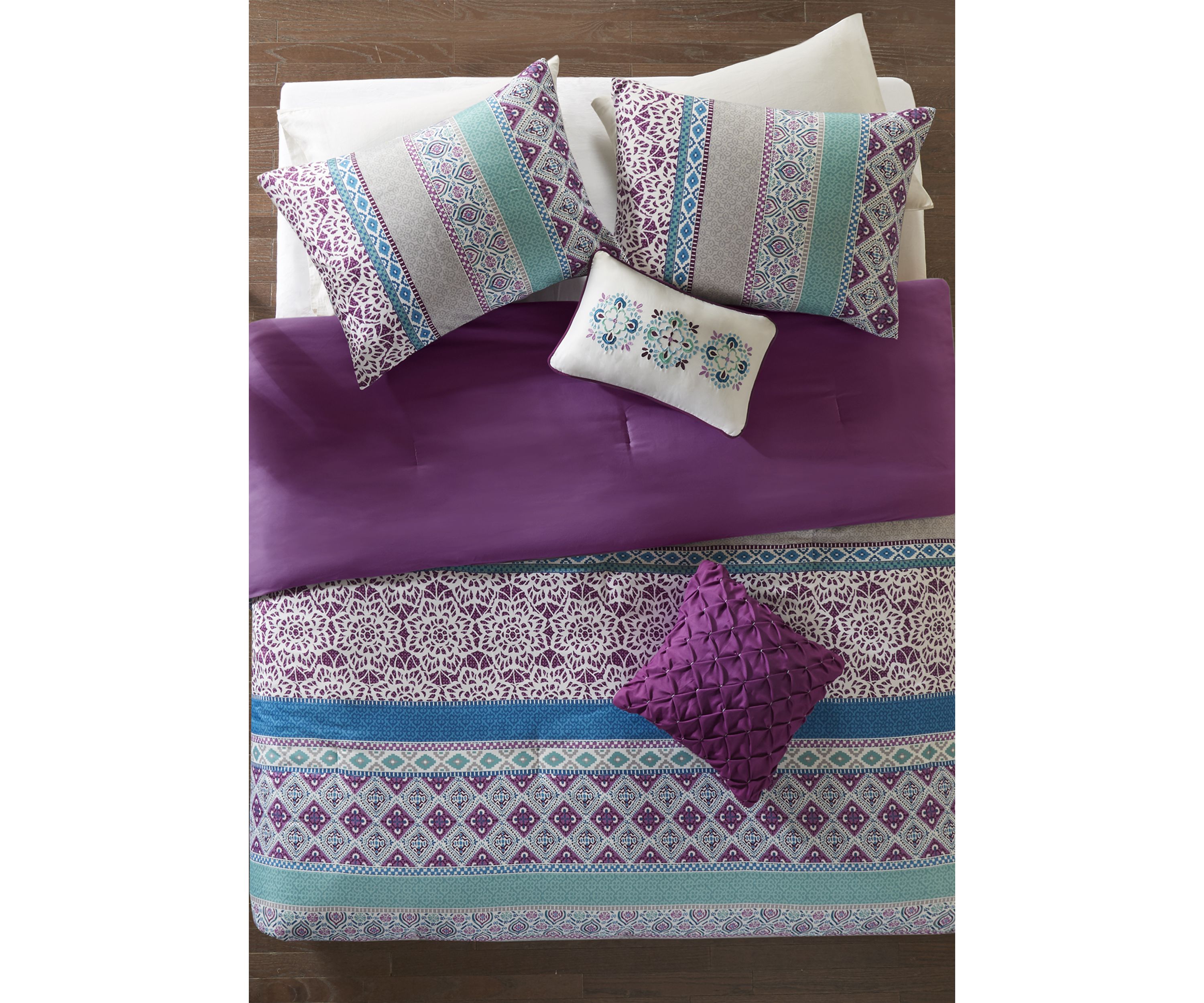 Joni Comforter Set - Purple