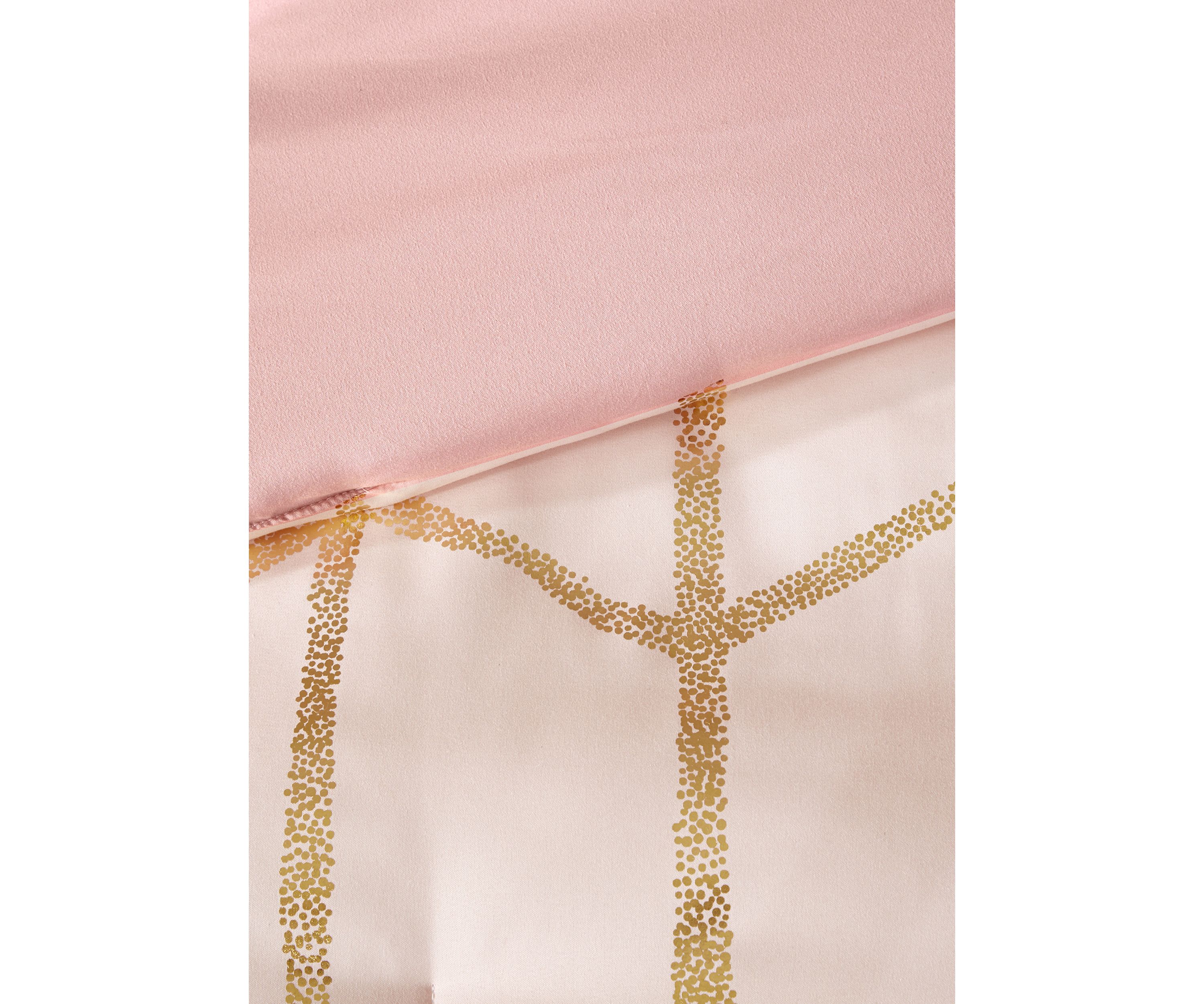 Raina Blush and Gold Comforter Set