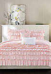 Intelligent Design Waterfall Comforter Set - Blush