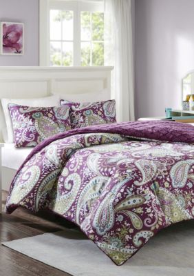 Intelligent Design Melissa Reversible Comforter Mini Set - Purple | belk