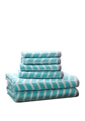 Nadia 6 Piece Cotton Jacquard Towel Set