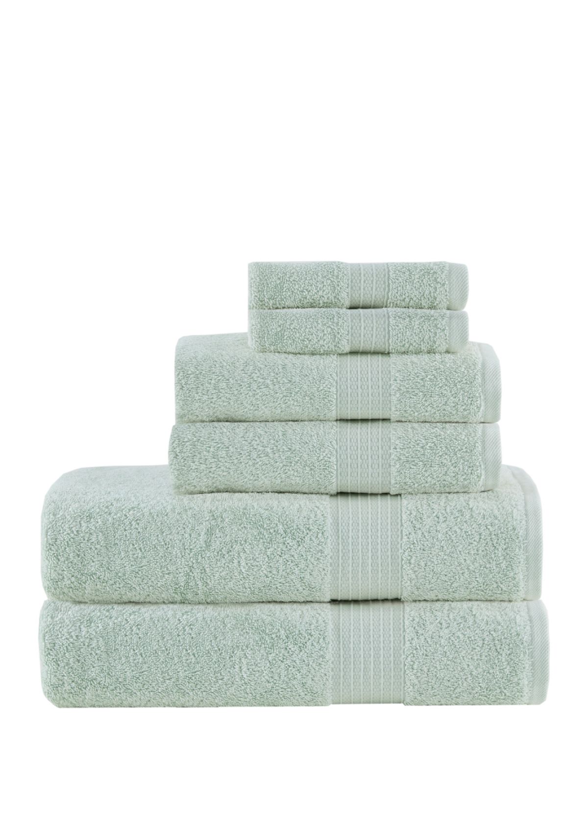 Organic 6 Piece Cotton Towel Set