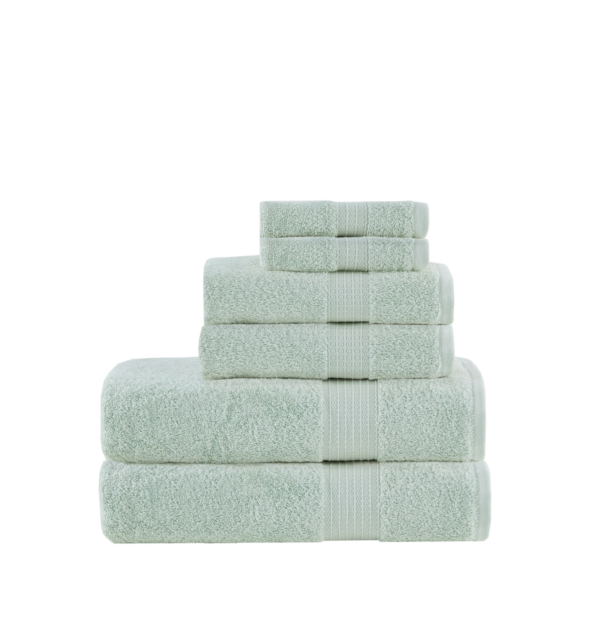 Organic 6 Piece Cotton Towel Set