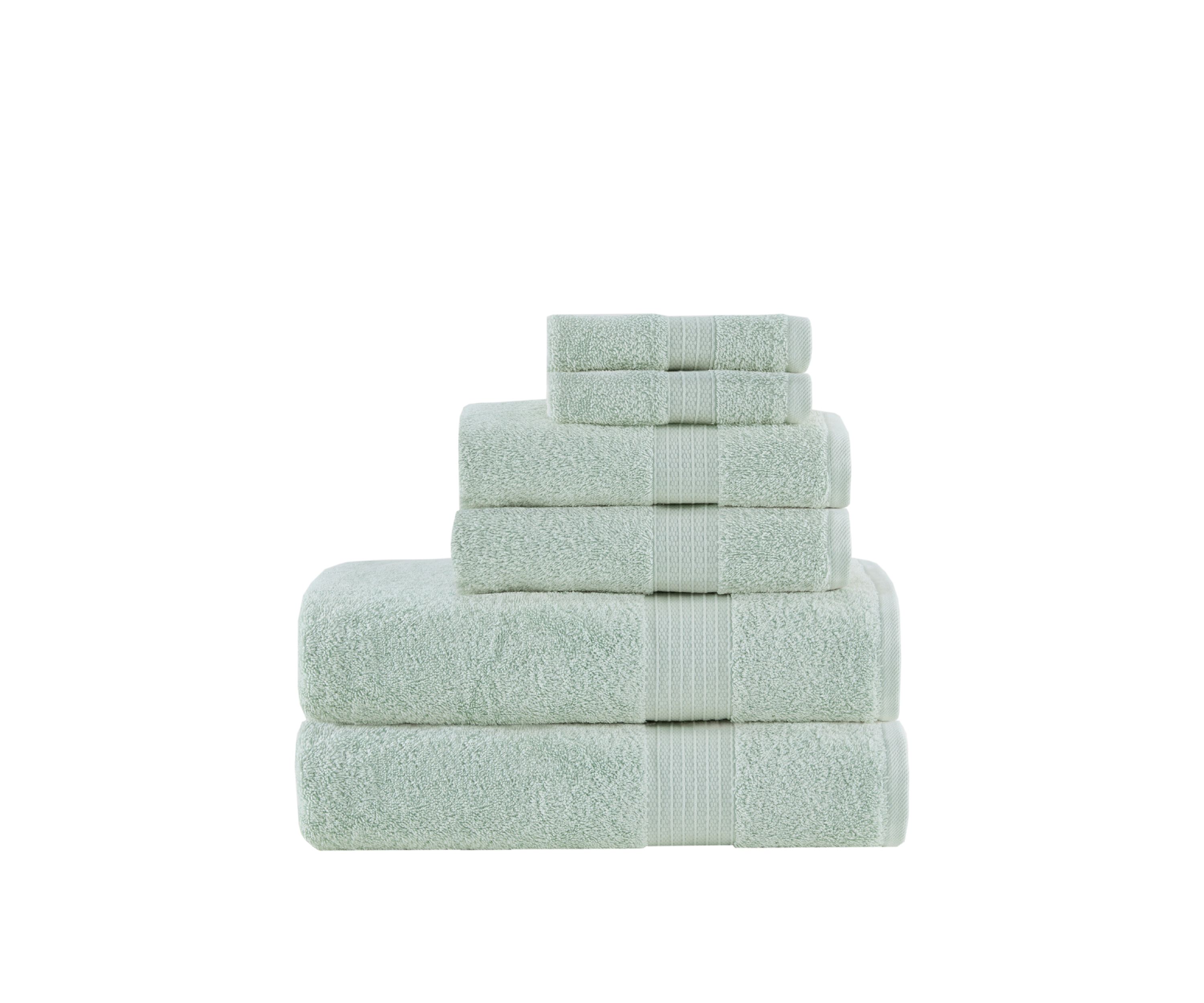 Organic 6 Piece Cotton Towel Set