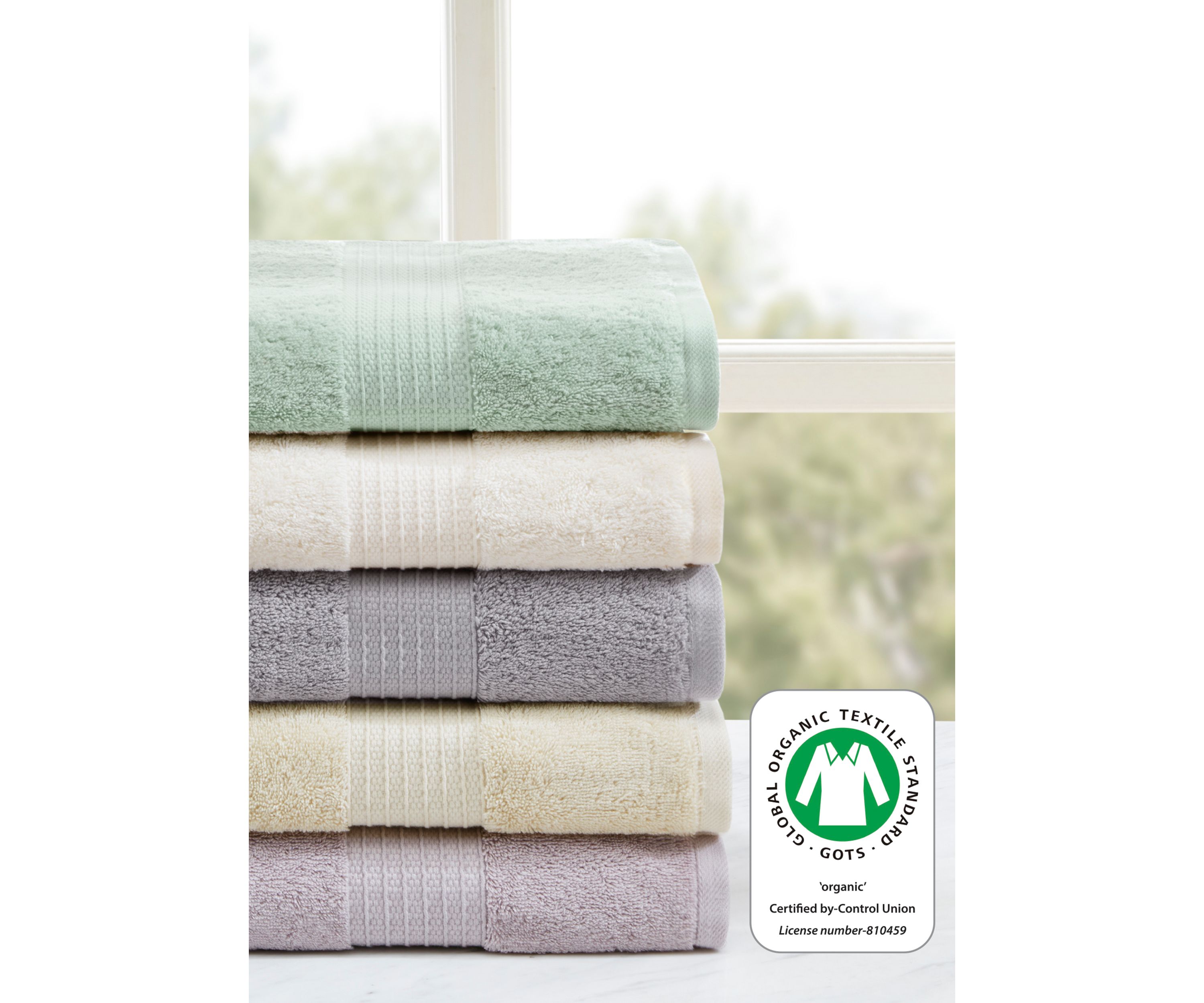 Organic 6 Piece Cotton Towel Set