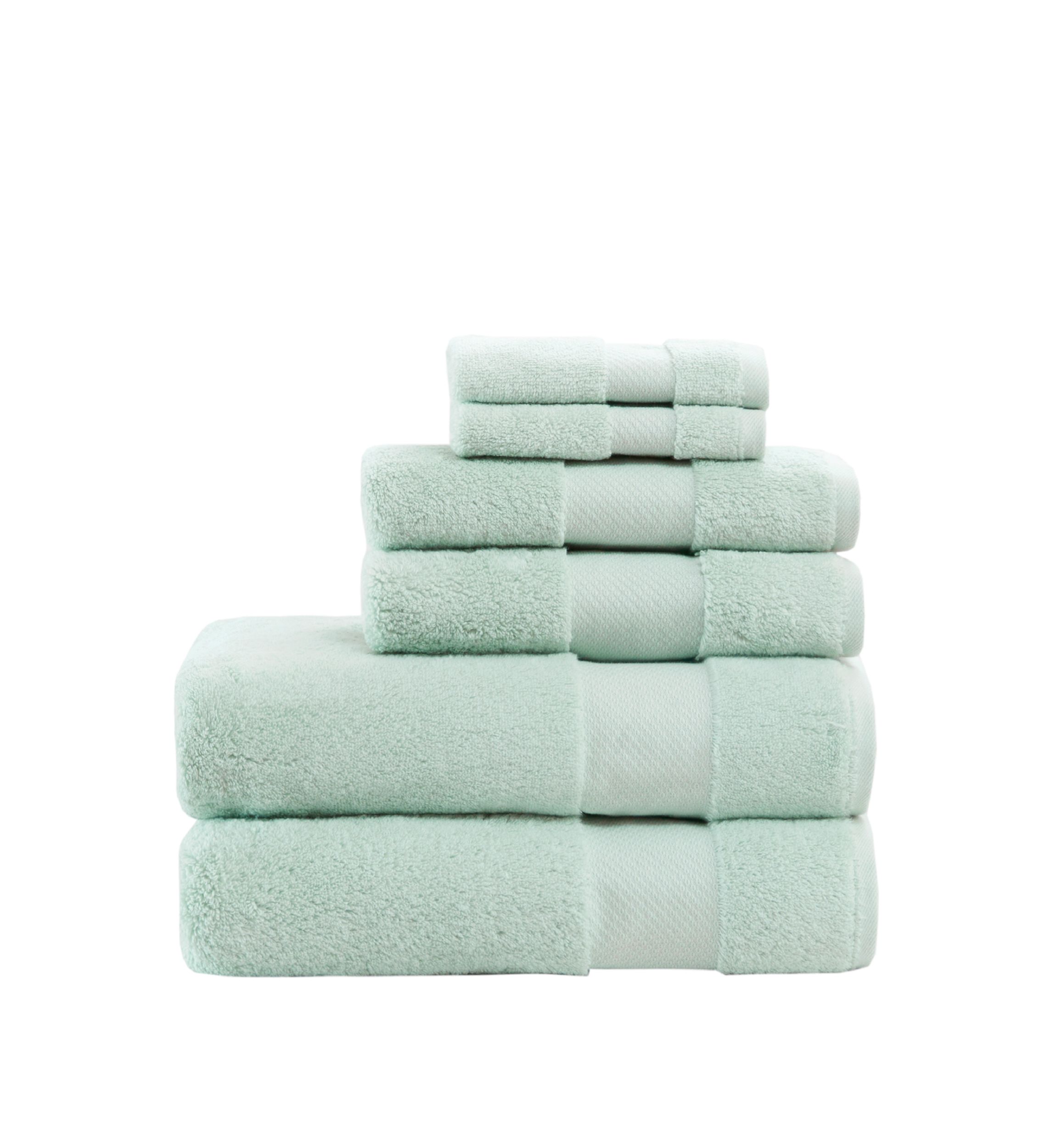 Turkish Cotton 6 Piece Bath Towel Set