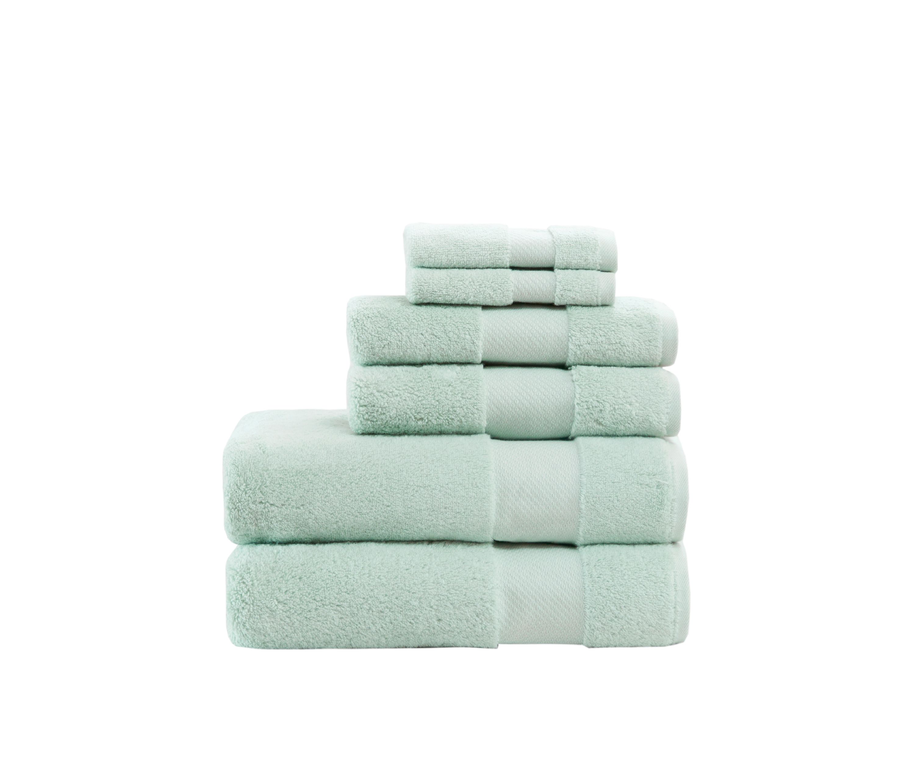 Turkish Cotton 6 Piece Bath Towel Set