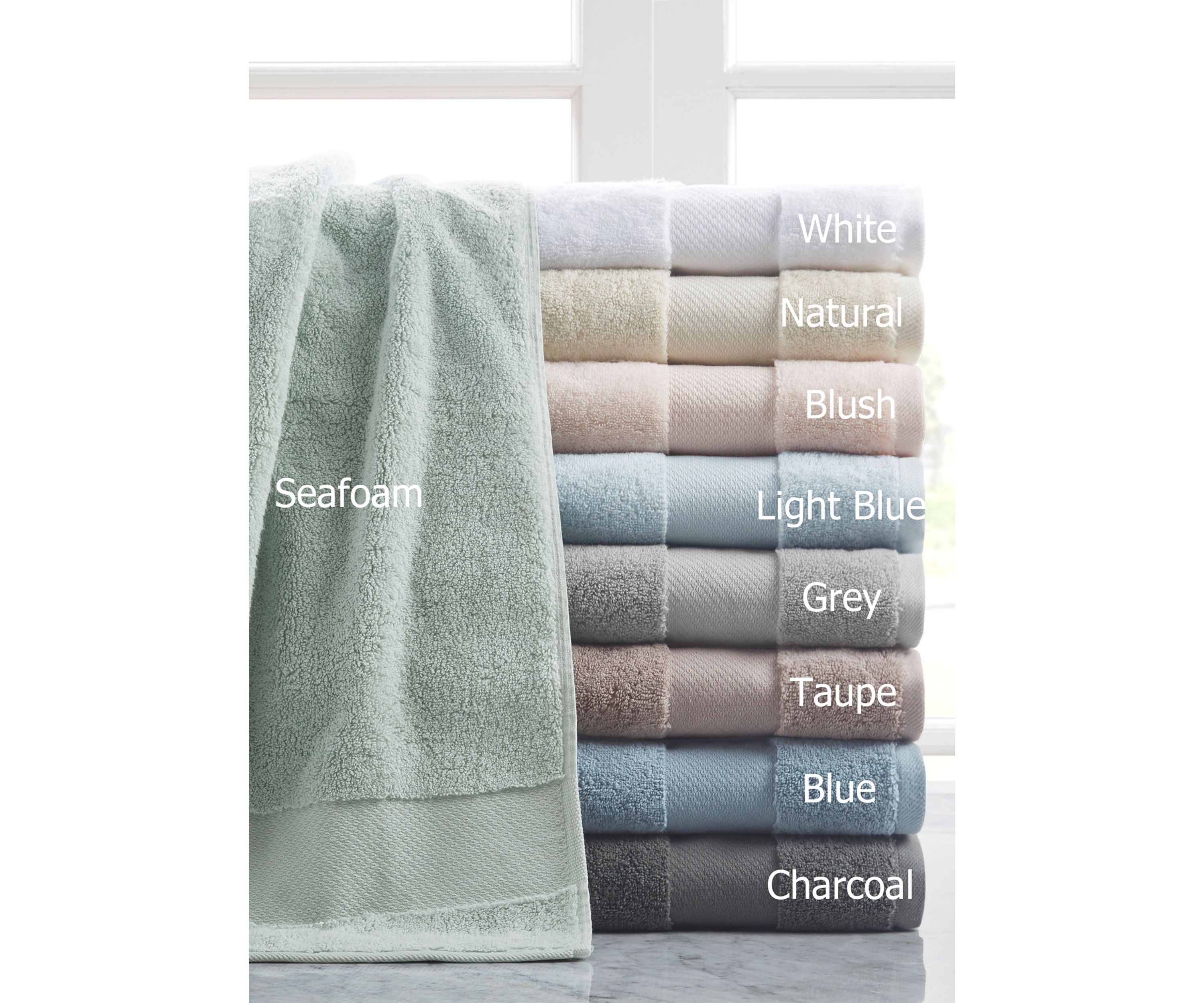 Turkish Cotton 6 Piece Bath Towel Set