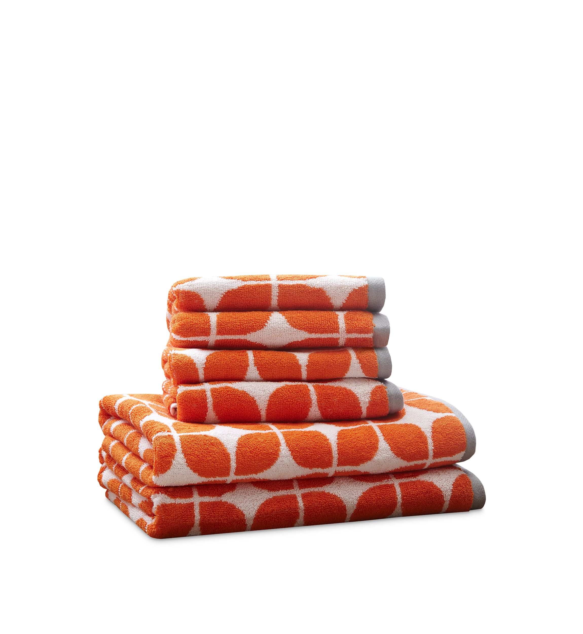 Lita 6 Piece Cotton Jacquard Towel Set