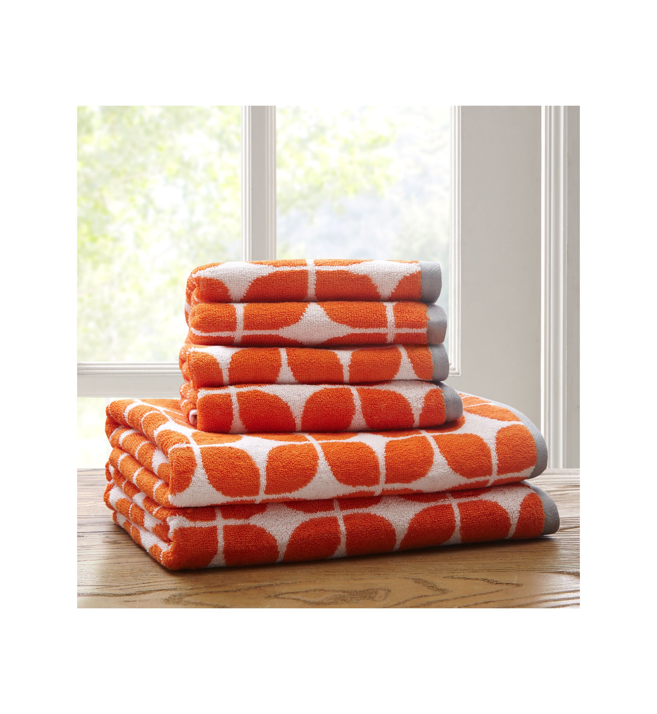 Lita 6 Piece Cotton Jacquard Towel Set