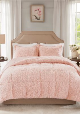 Madison Park Nova Faux Mohair Reverse Faux Mink Comforter Set Belk