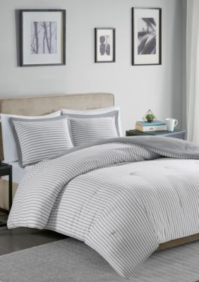 Hayden Reversible Stripe Down Alternative Comforter Mini Set