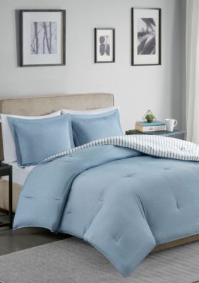 Hayden Reversible Stripe Down Alternative Comforter Mini Set