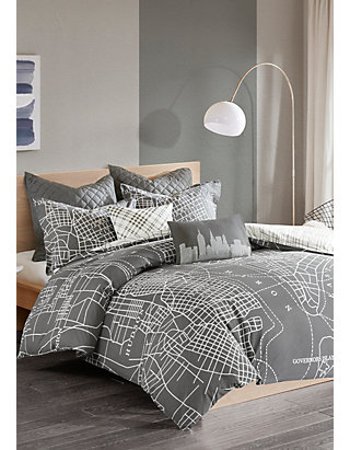 Urban Habitat Manhattan Reversible 7 Piece Printed Cotton Duvet