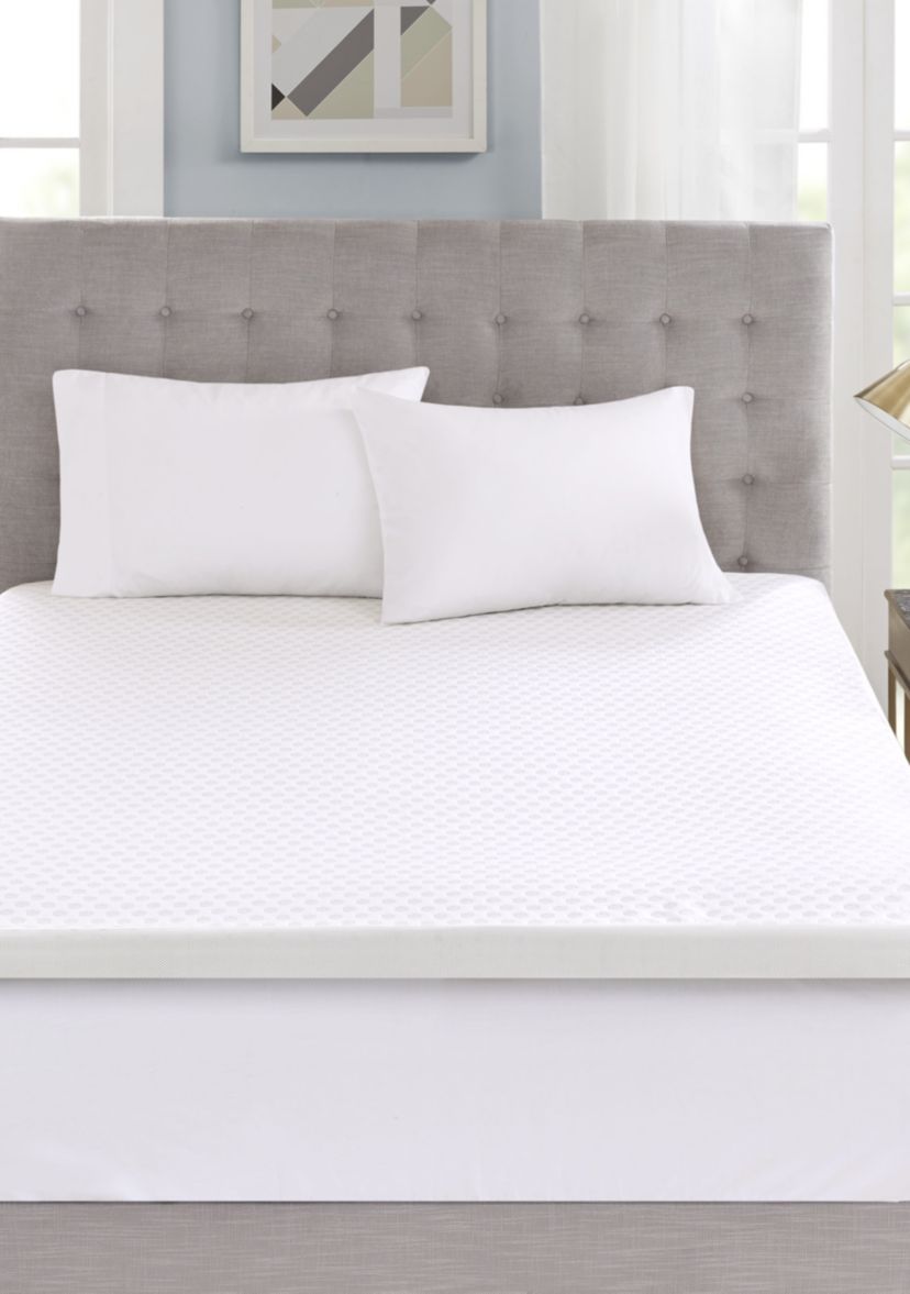 Hypoallergenic 3 in Cooling Gel Memory Foam Mattress Topper with Removable Cooling Cover