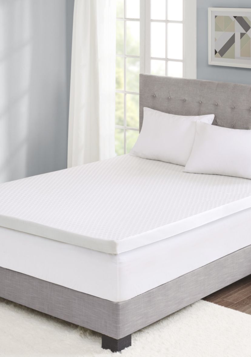 Hypoallergenic 3 in Cooling Gel Memory Foam Mattress Topper with Removable Cooling Cover