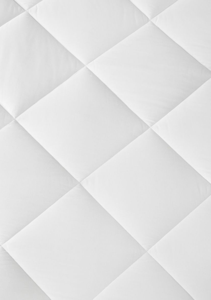Quiet Nights Cotton Sateen Waterproof Diamond Quilting Down Alternative Mattress Pad