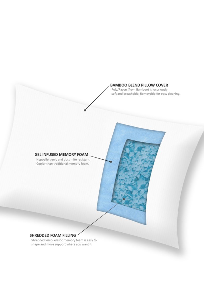 Bamboo Shredded Memory Foam Pillow