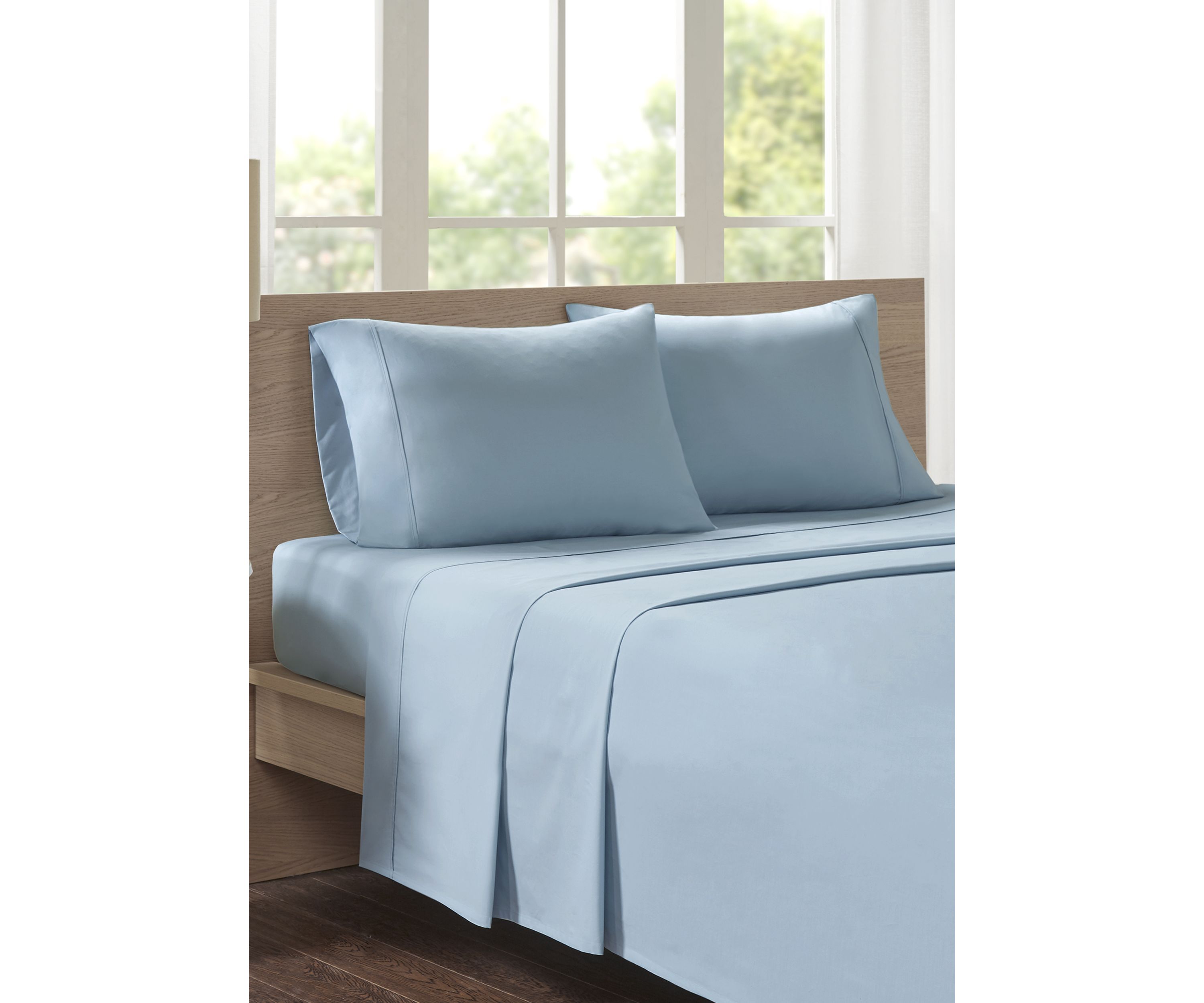 200 Thread Count Relaxed Cotton Percale Sheet Set