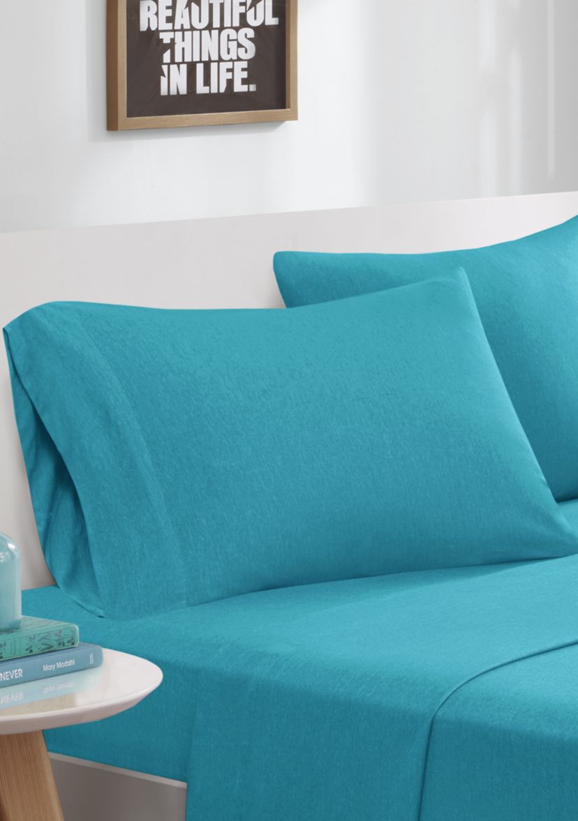 Cotton Blend Jersey Knit Sheet Set