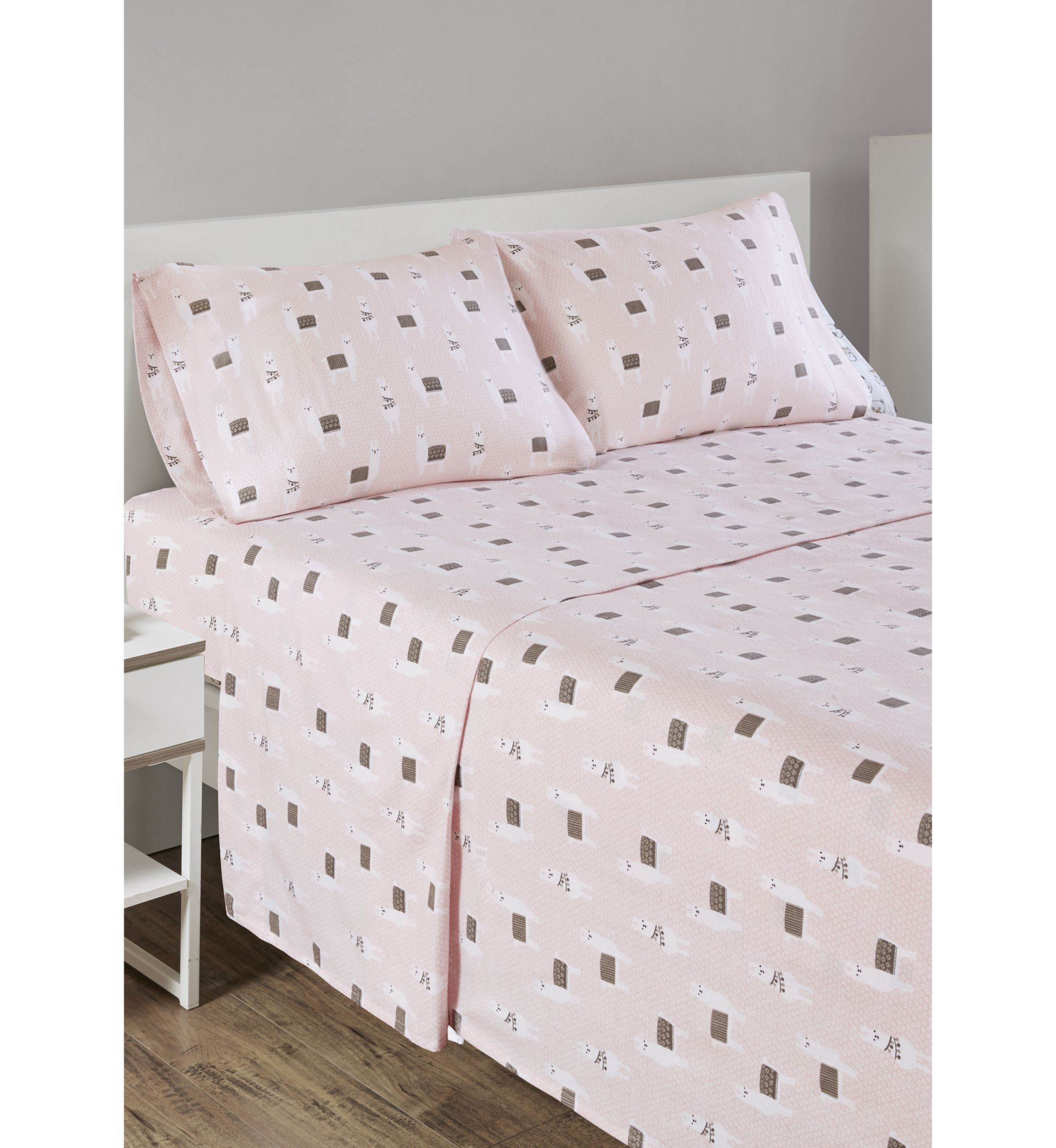  Cozy Soft Cotton Novelty Print Flannel Sheet Set 