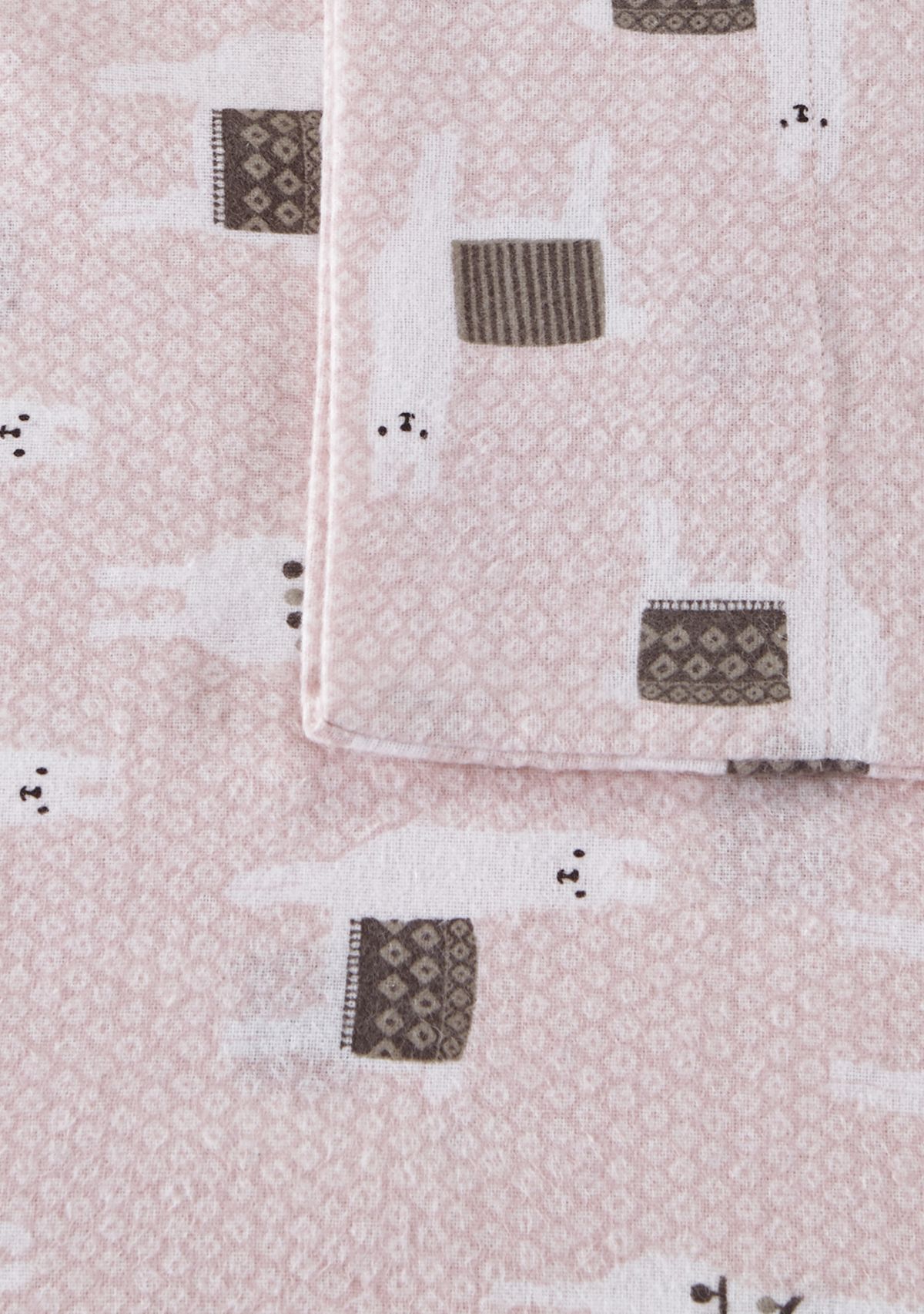  Cozy Soft Cotton Novelty Print Flannel Sheet Set 