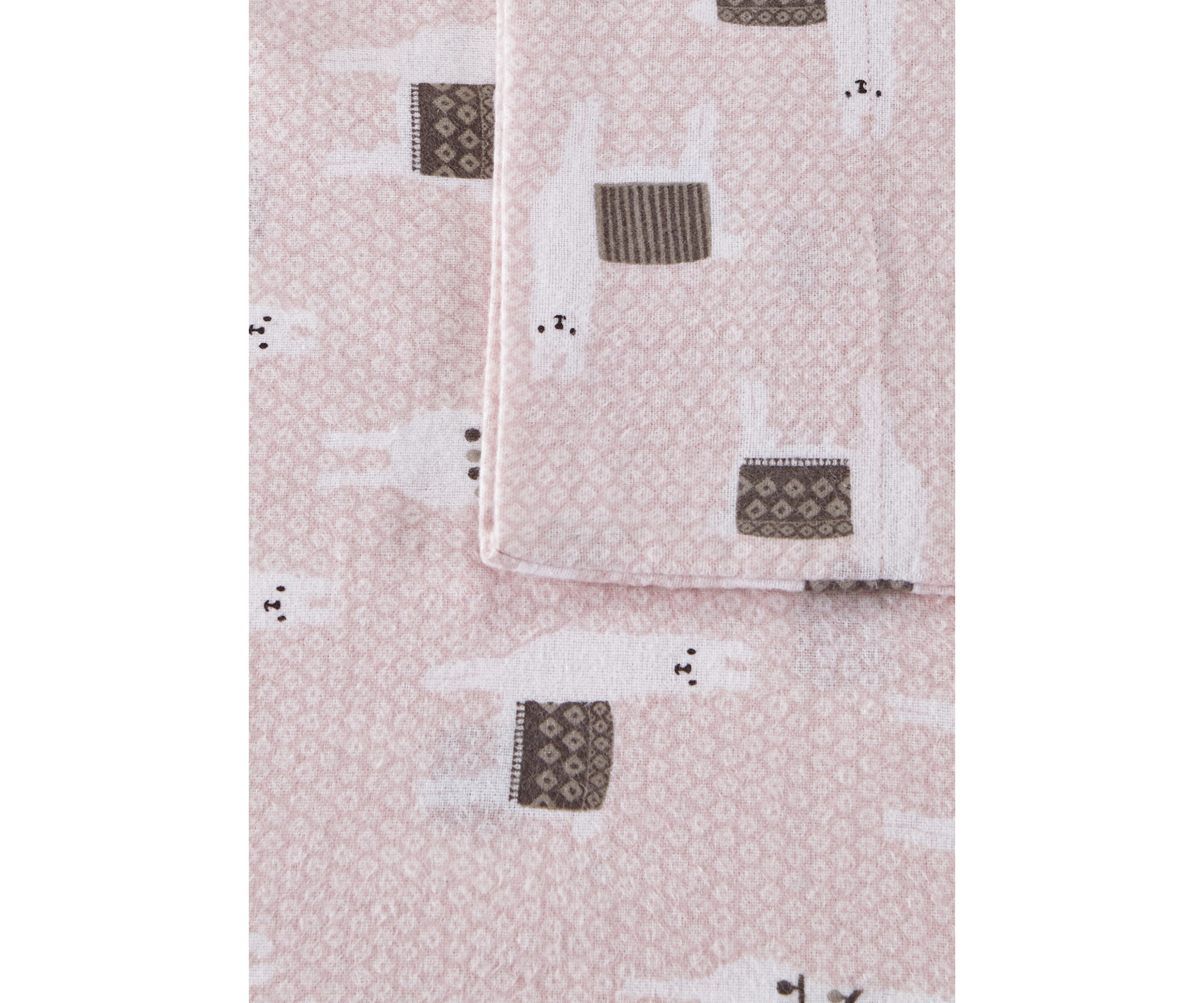  Cozy Soft Cotton Novelty Print Flannel Sheet Set 