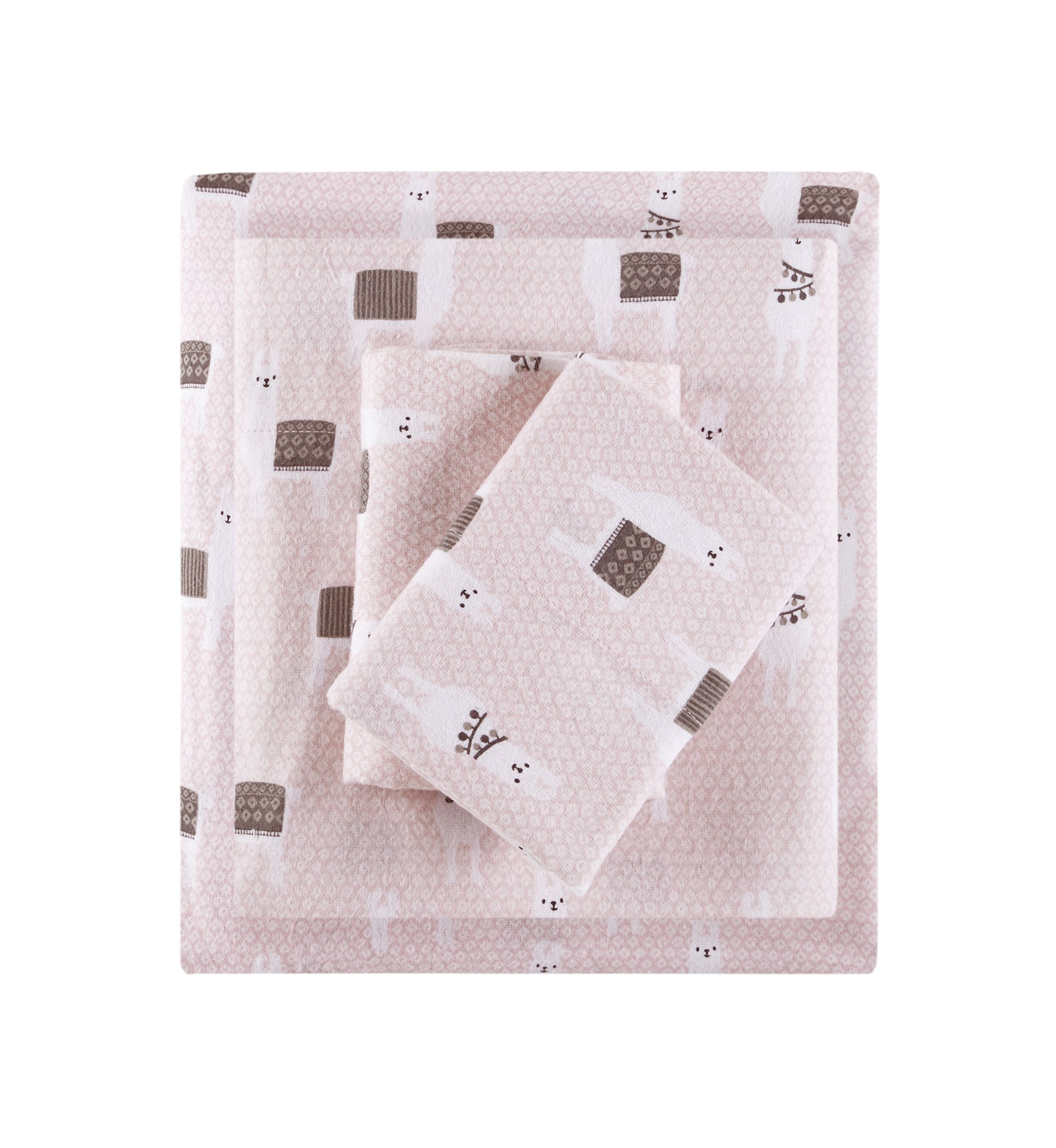  Cozy Soft Cotton Novelty Print Flannel Sheet Set 