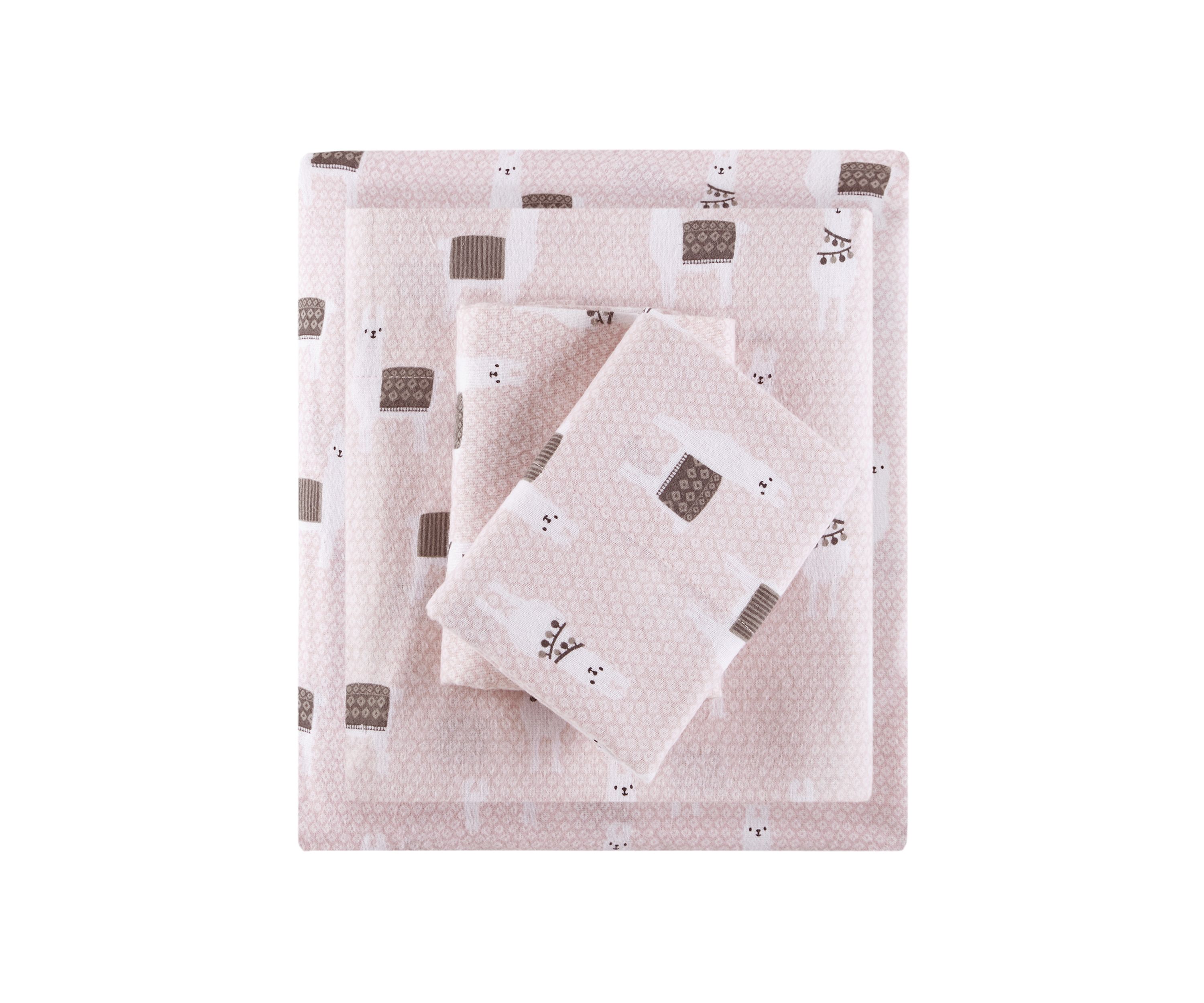  Cozy Soft Cotton Novelty Print Flannel Sheet Set 