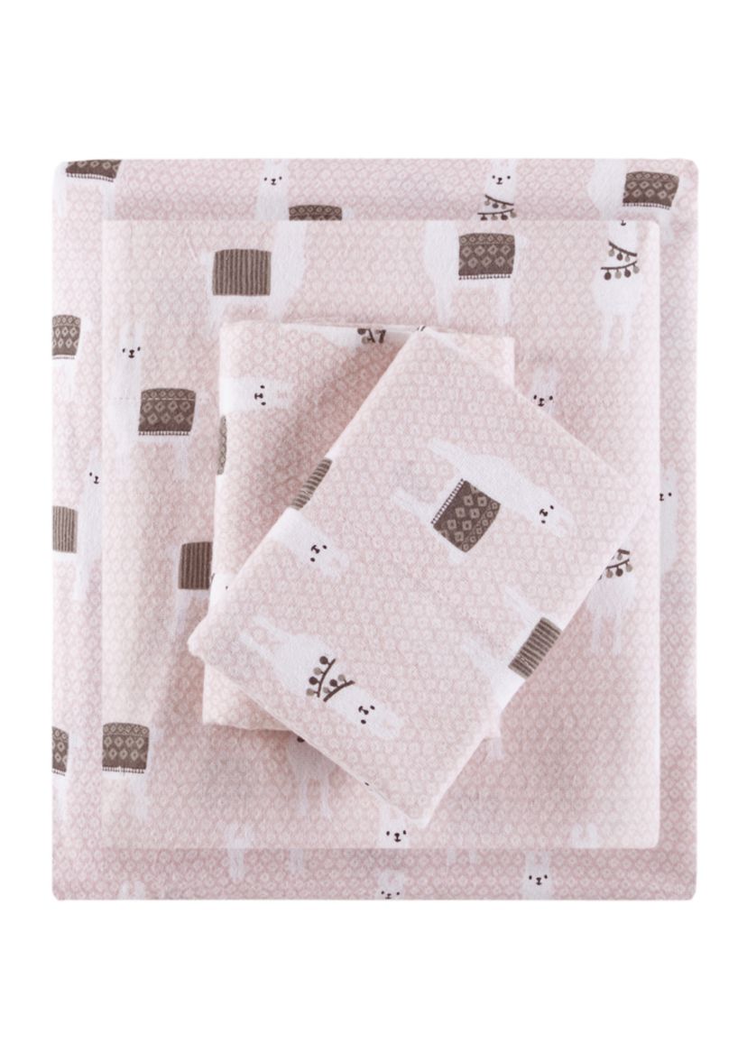  Cozy Soft Cotton Novelty Print Flannel Sheet Set 