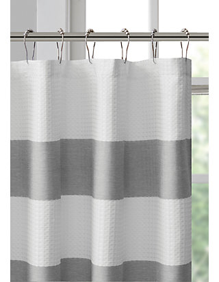 Madison Park Spa Waffle Shower Curtain, Intelligent Design Zara Shower Curtains