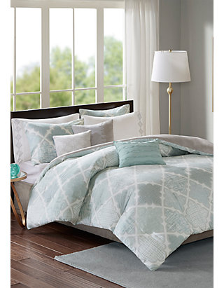 Madison Park Cadence 8 Piece Cotton Sateen Duvet Cover Set Belk