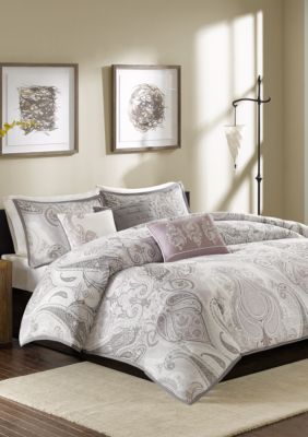 Madison Park Samir 6 Piece Cotton Printed Duvet Cover Set Belk