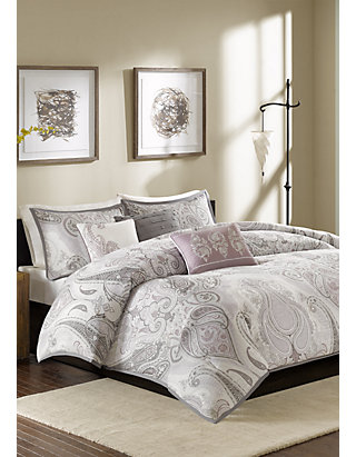 Madison Park Samir 6 Piece Cotton Printed Duvet Cover Set Belk