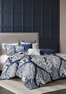 Madison Park Vienna 6 Piece Printed Duvet Cover Set Belk