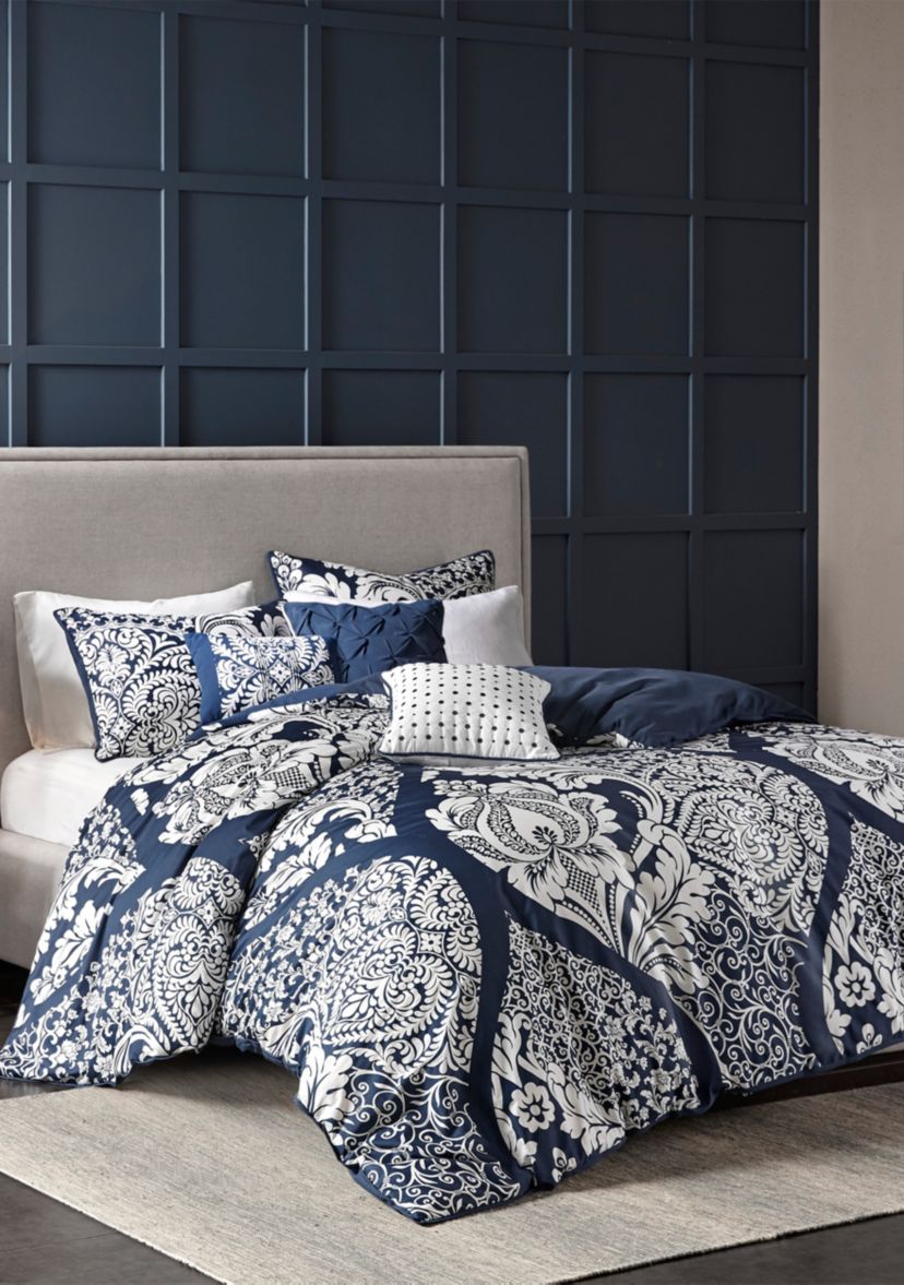 Vienna 6 Piece Printed Duvet Cover Set