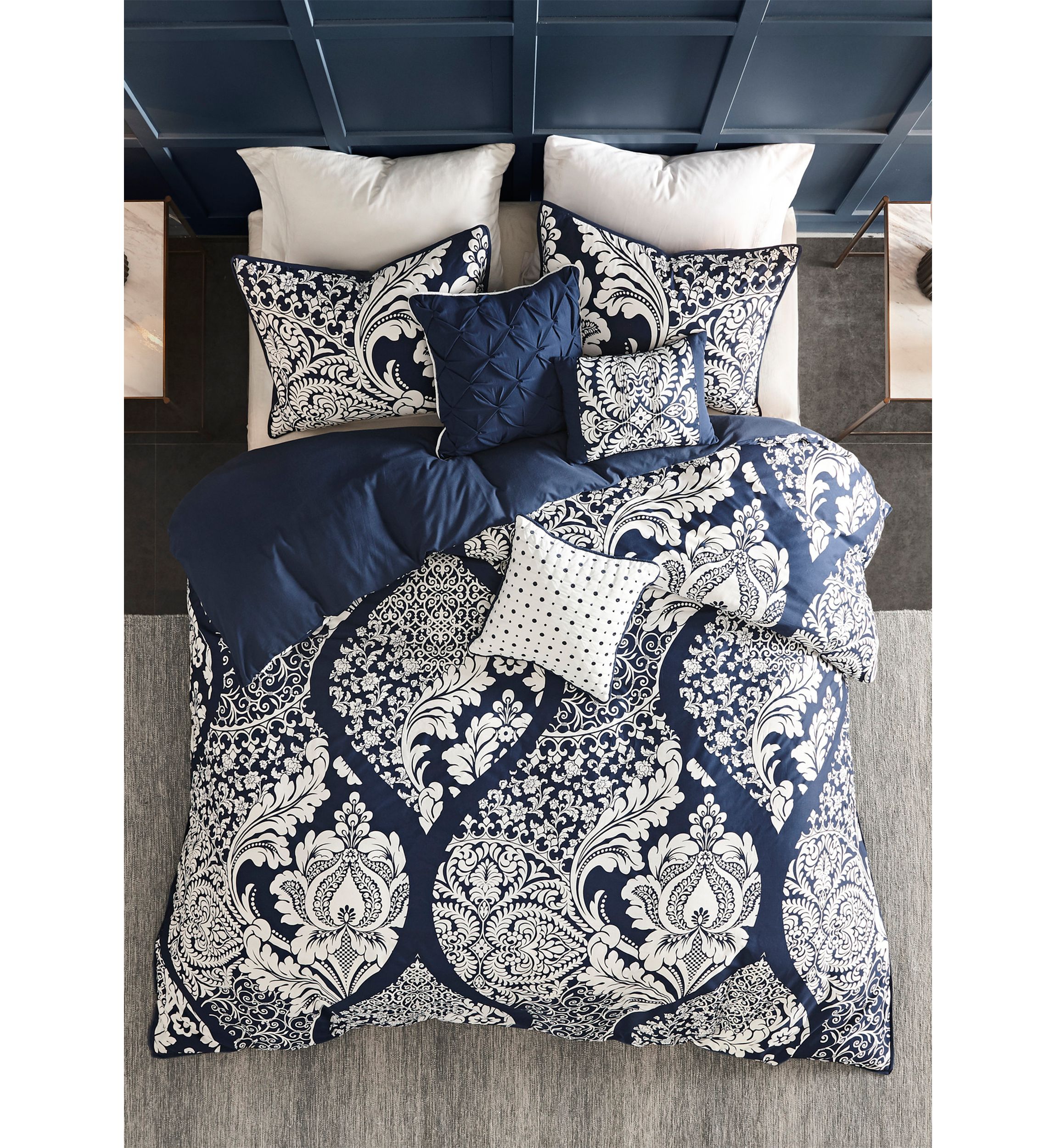 Vienna 6 Piece Printed Duvet Cover Set