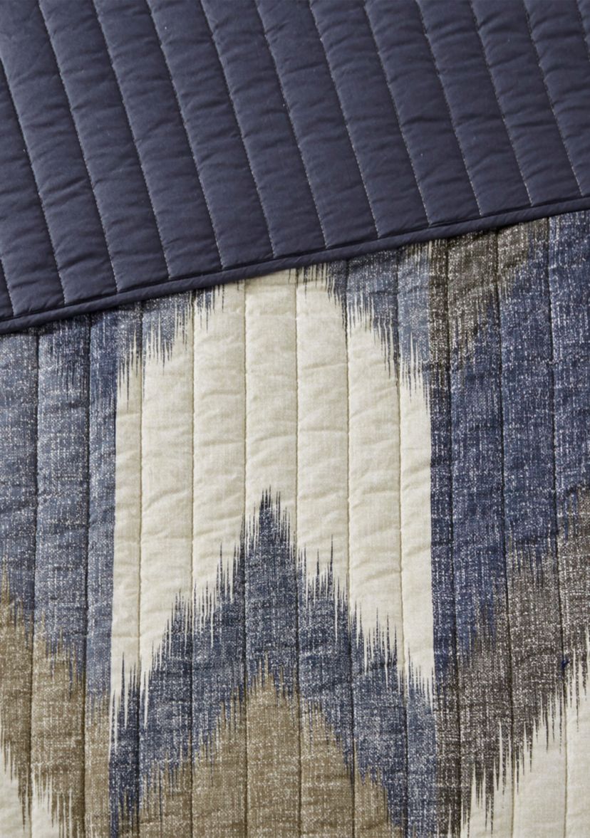 Alpine 3 Piece Printed Cotton Coverlet Set
