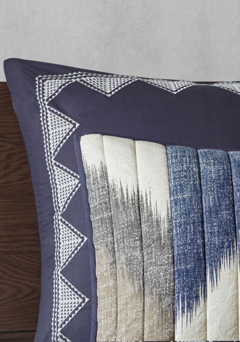 Alpine 3 Piece Printed Cotton Coverlet Set