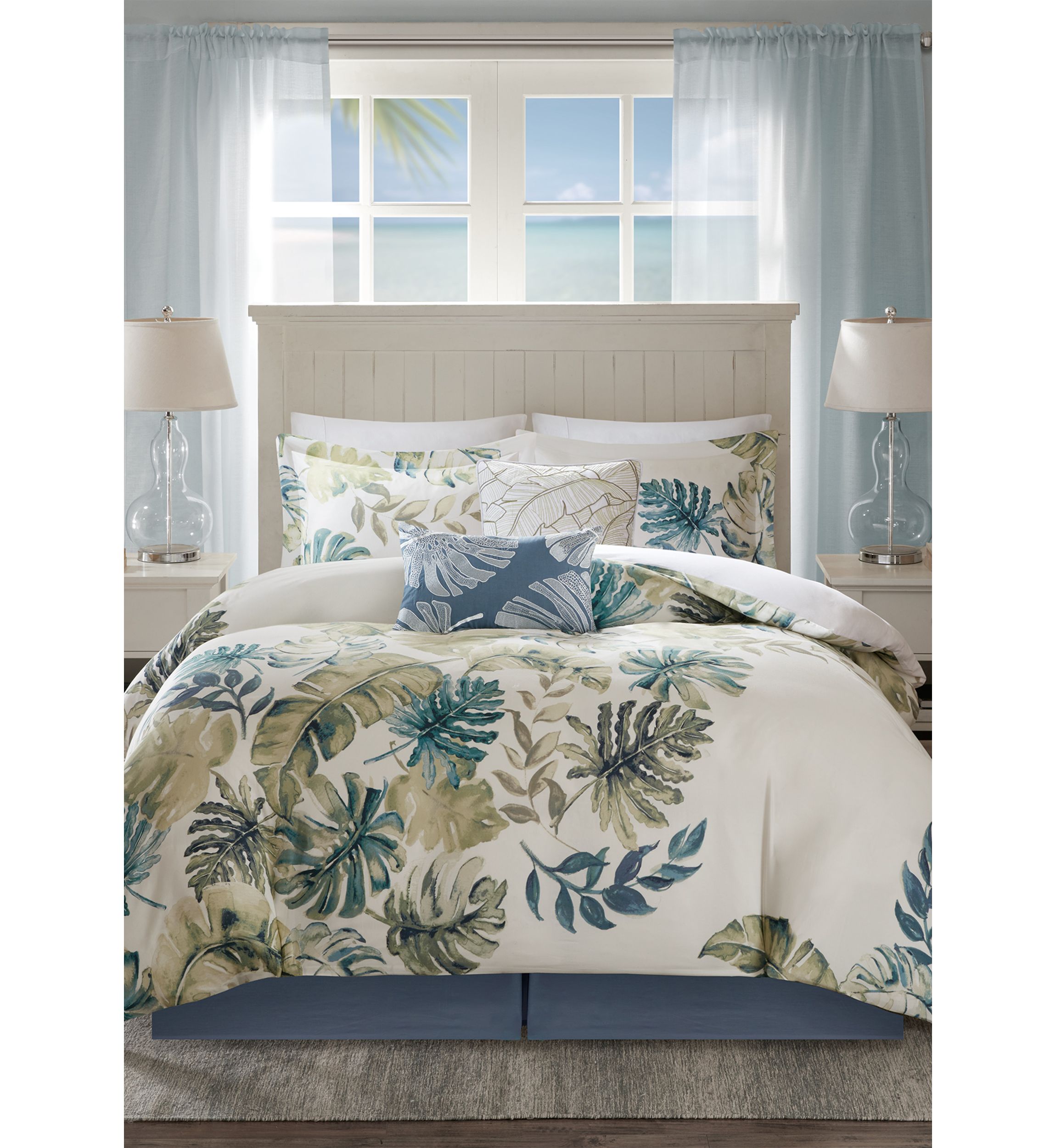 Lorelai Cotton Printed 6 Piece Comforter Set