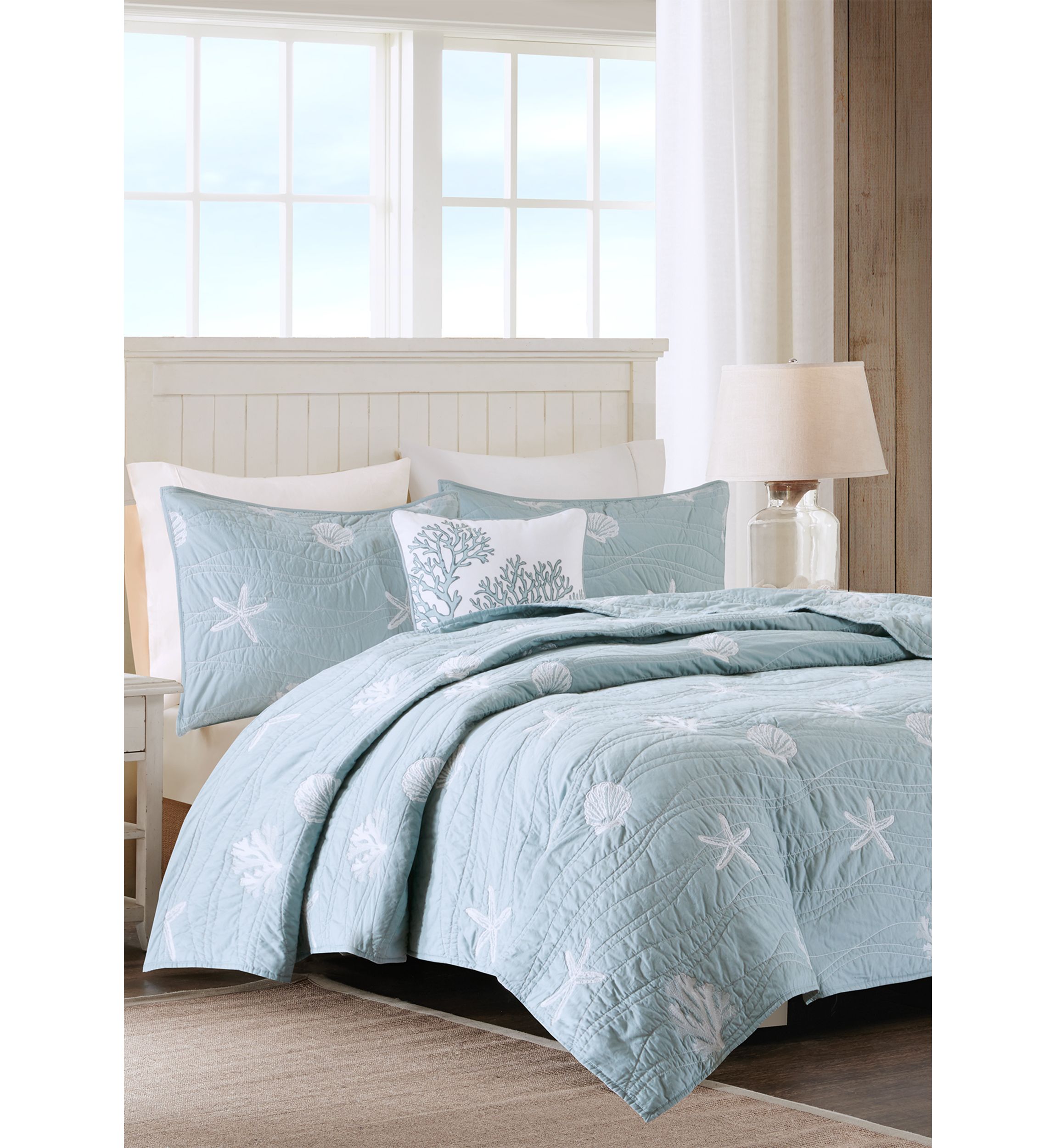 Seaside 4 Piece Coverlet Set