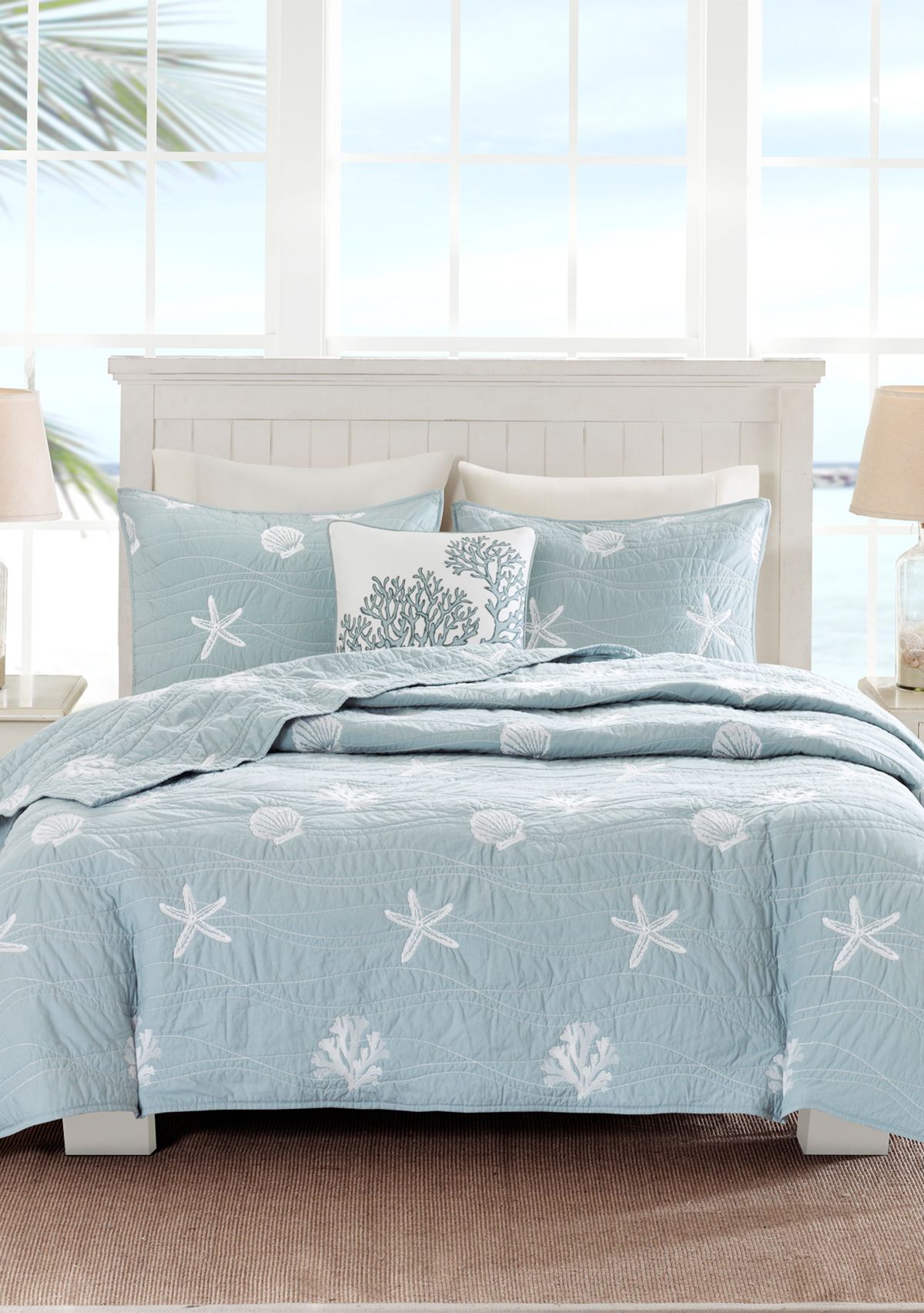 Seaside 4 Piece Coverlet Set