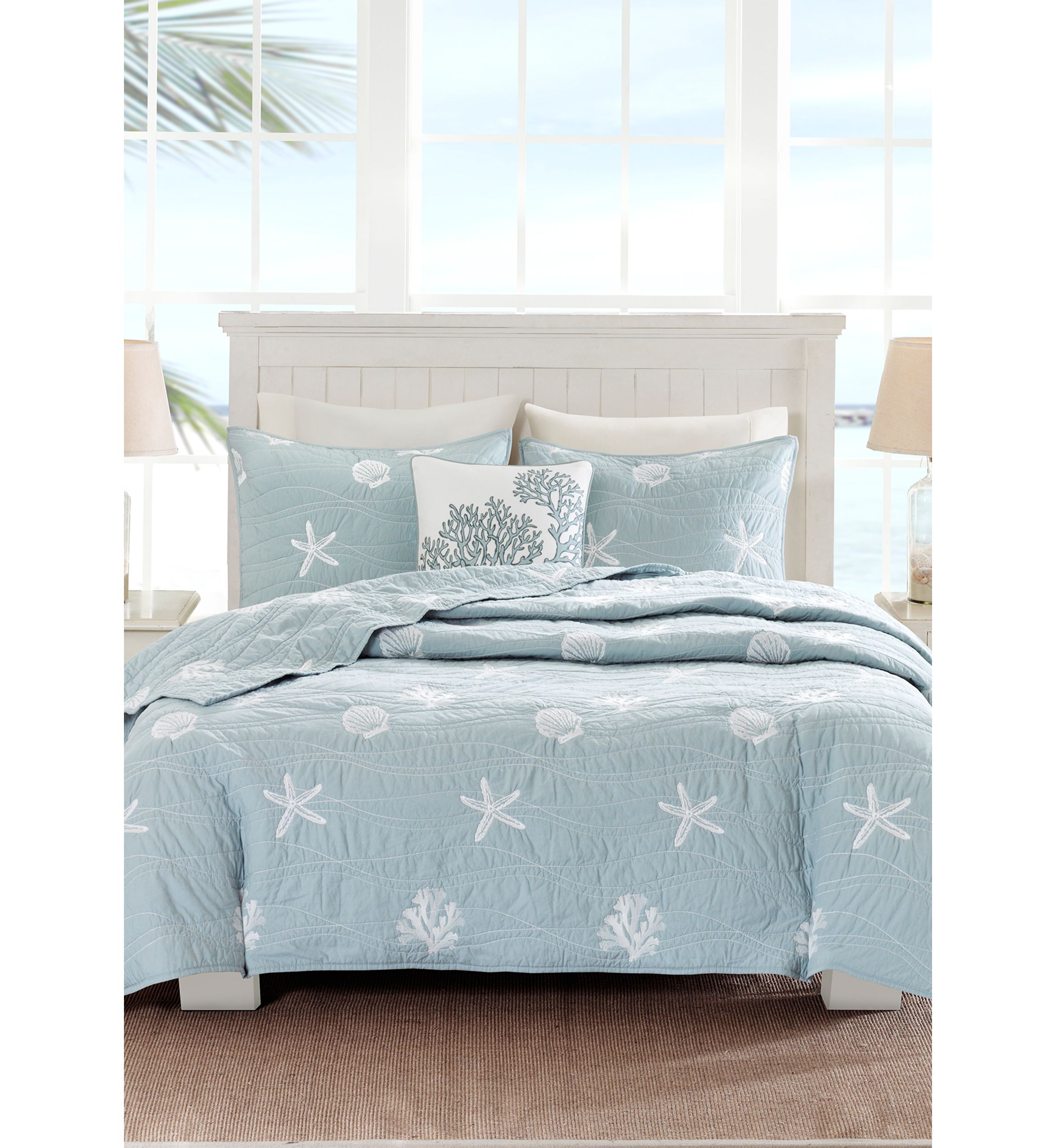 Seaside 4 Piece Coverlet Set