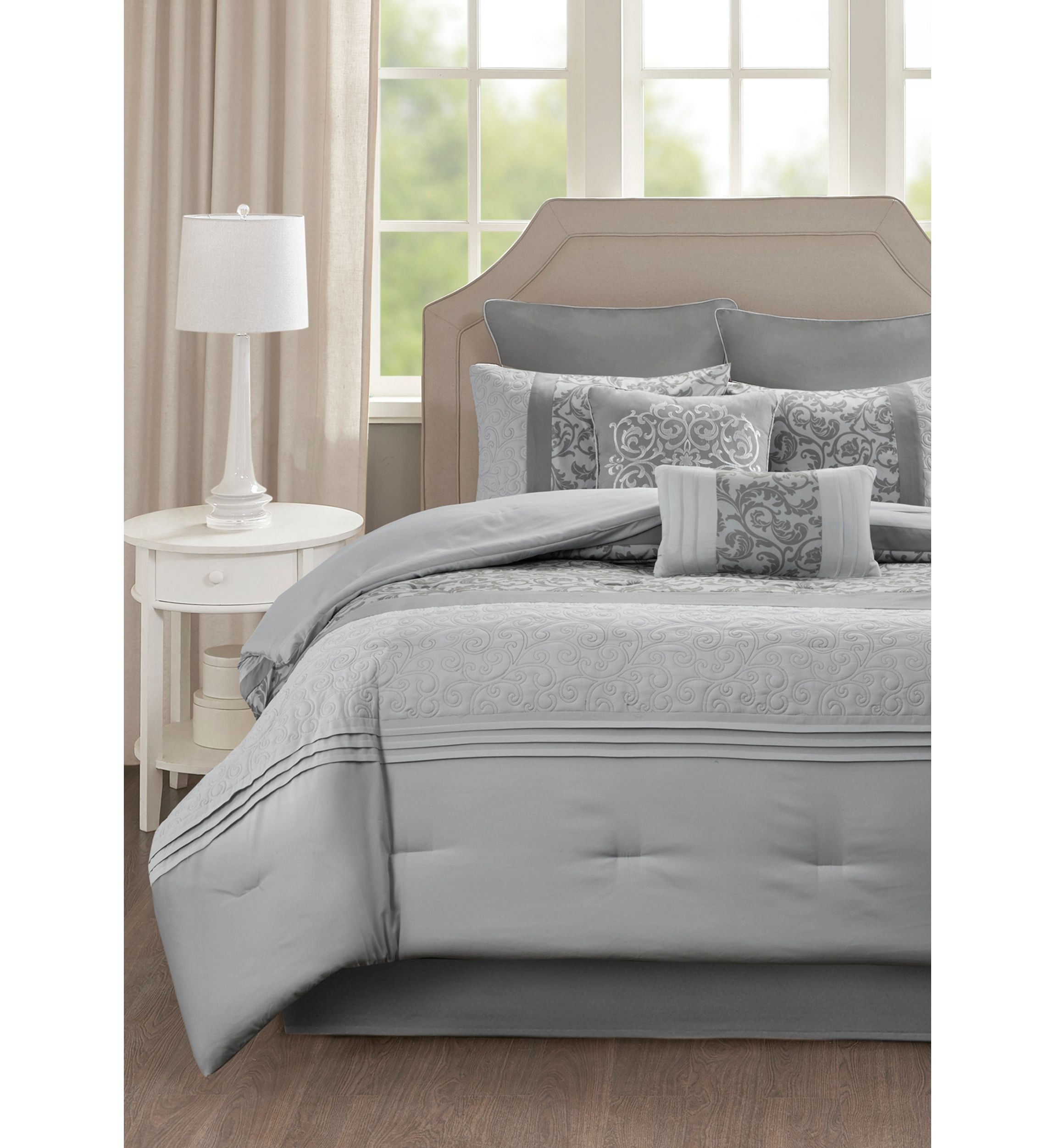 Ramsey Embroidered 8 Piece Comforter Set
