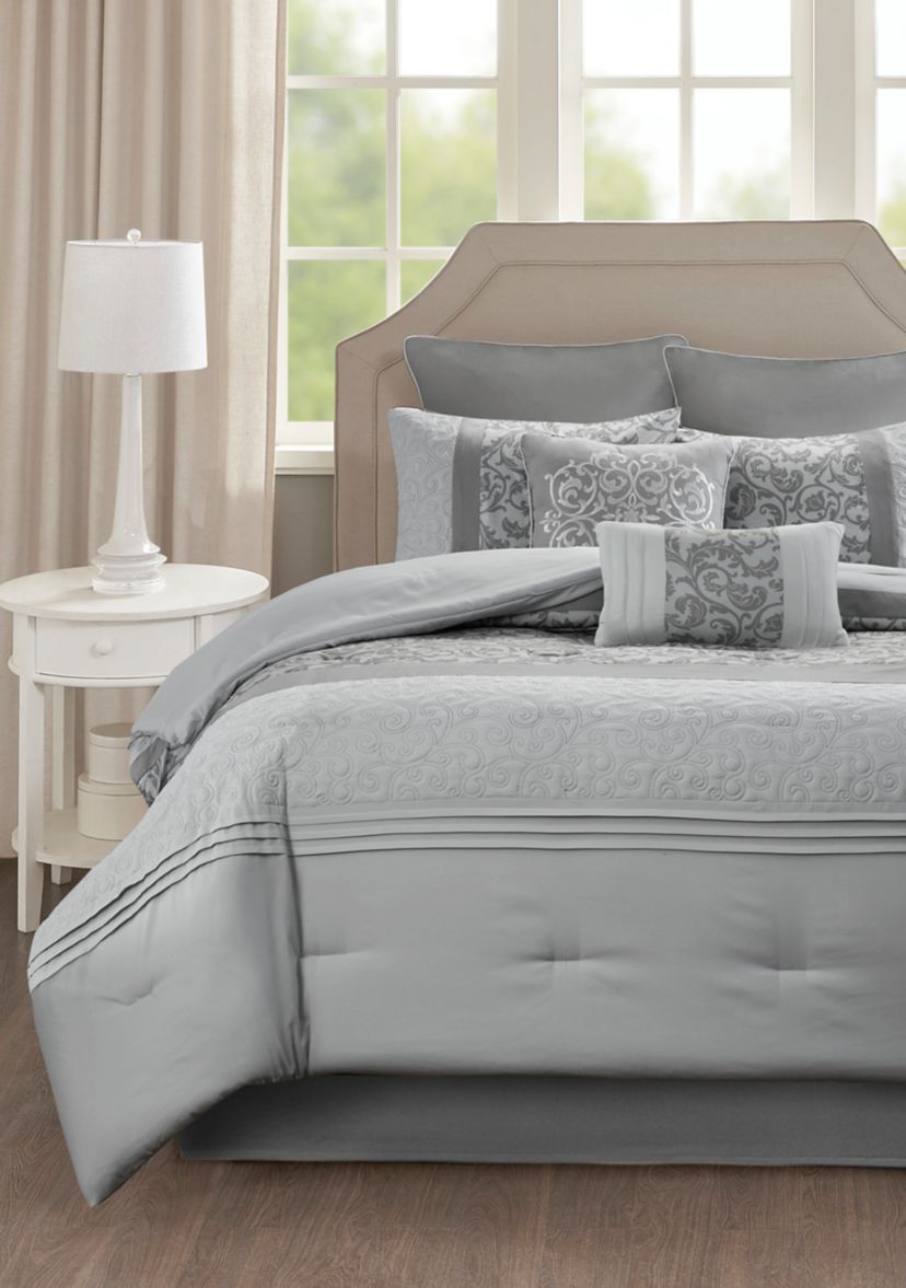 Ramsey Embroidered 8 Piece Comforter Set