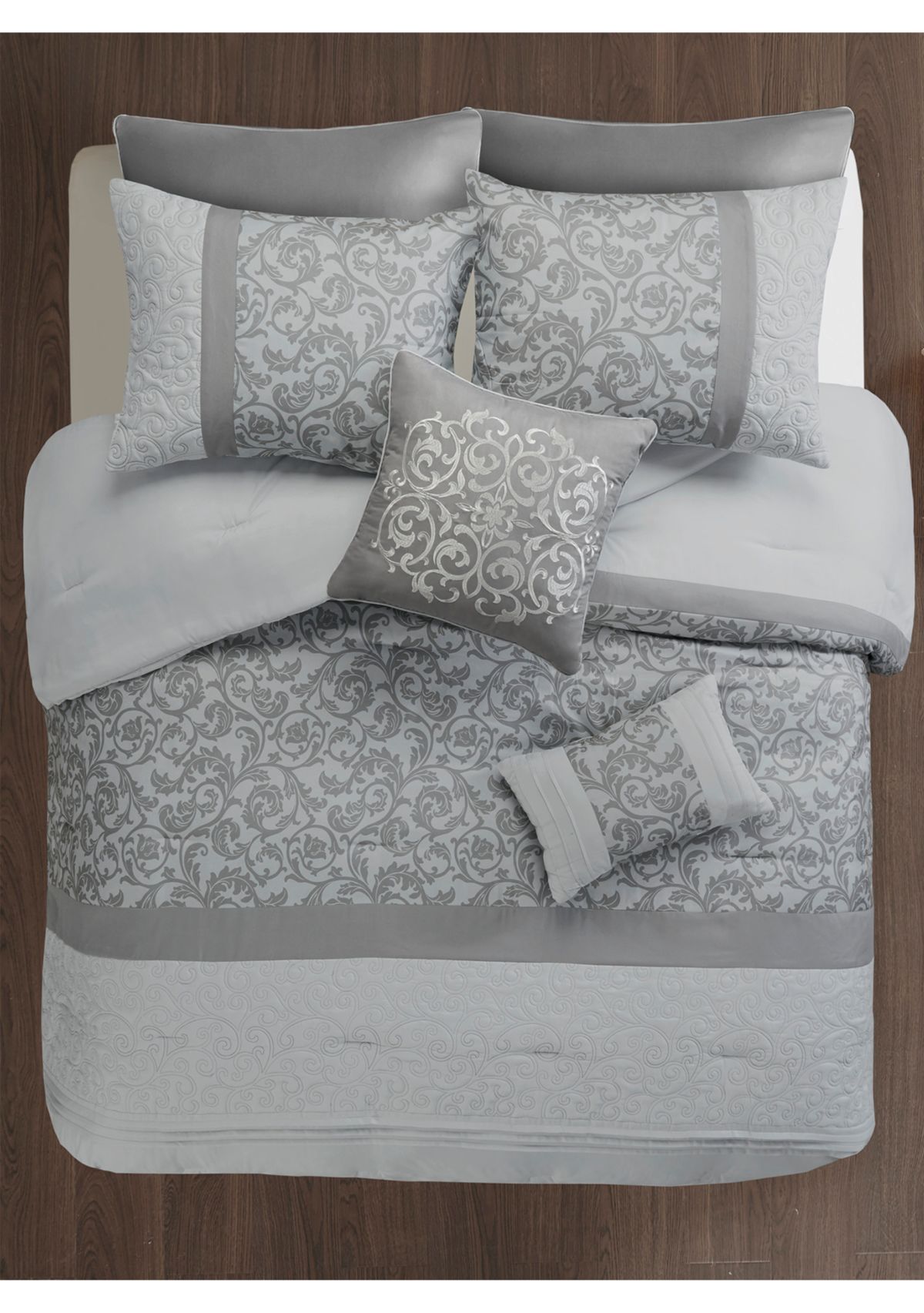 Ramsey Embroidered 8 Piece Comforter Set